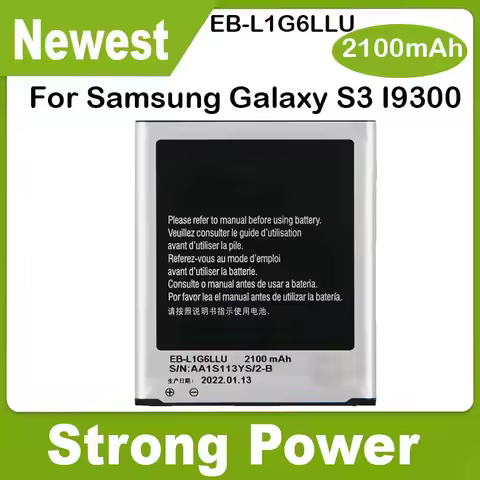 YDLBAT 2100mAh EB-L1G6LLU EB-L1G6LLA Battery For Samsung Galaxy S3 I9300 GT-I9301i I9308 L710 I535