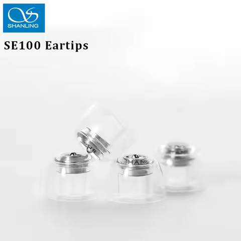 SHANLING SE100 3 Pairs Silicone Eartips Built-In Metal Divider Reducing Second Harmonics Reducing Di
