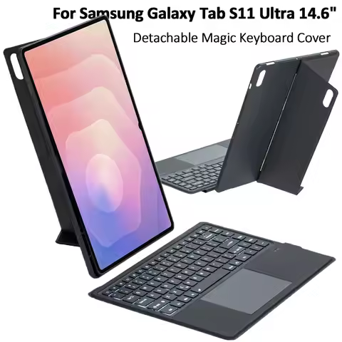 Backlight Keyboard Cover for Samsung Galaxy Tab S11Ultra S10Ultra S8Ultra S9Ultra Keyboard Tablet Ca