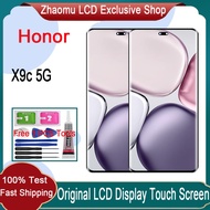 Original AMOLED Honor X9c 5G LCD Display Touch Screen With Frame Replacement