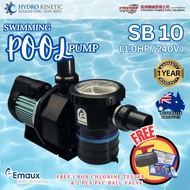 Emaux SB10 (1.0HP) Australia Swimming Pool Water Pump, Pam Kolam Renang **Installation Available