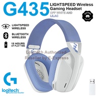 Logitech G435 Lightspeed Wireless Gaming Headset (Off White & Lilac) หูฟังเกมมิ่งไร้สาย ของแท้ ประกั