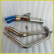∆ ◈ ❃ Conical 1Set Daeng sai4 Exhaust pipe 51mm for Tmx 125/155 Tmx 150 Supremo Raider carb Raider