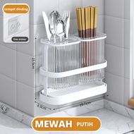 Inaso Rak Pisau Dapur Stainless Tempat Peralatan Makan Sendok Garpu Sumpit Makan Minimalis Rack Gant