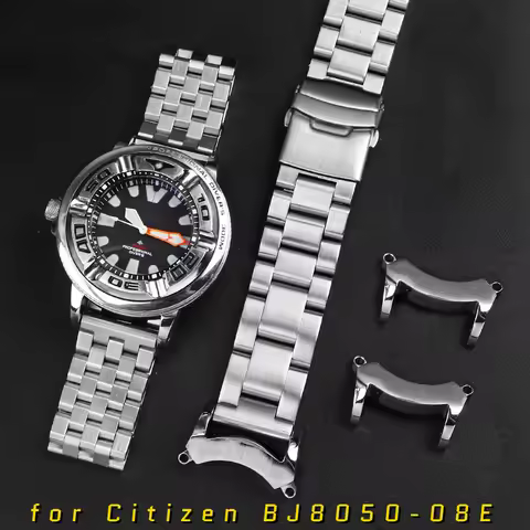 For Citizen BJ8050-08E more style Strap Stainless steel Lug Connection Head Modified Watchband Small
