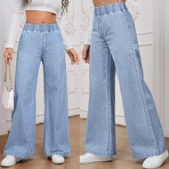 Elastic Waistband Baggy Jeans For Women Korean style High Waist Pants Wanita Casual Denim Fashion Je