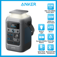 Anker Powerbank SOLIX C300 DC 90000mAh/288Wh Power Bank 300W Outdoor Generator 7-Ports Portable Powe