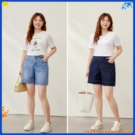 Eyouth 10117 Women Soft Denim Culotte Shorts