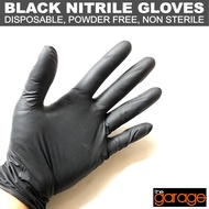 The Garage BLACK NITRILE GLOVES ,Mechanics Gloves, Detailers Gloves , Industrial Gloves