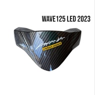 หน้ากากบน ชิวบน Wave125i all new ปี 2023 คาร์บอน เคฟล่า เฟรมแท้ เบิกศูนย์ หนากว่าทั่วไป ไฟหน้า led แถมสติ๊กเกอร์ Akana