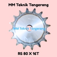 Sprocket RS 80 x 16 T Gear Chain Single Gear Z 16T RS80 -1 80Z16 80X16T 80-1 type B Sprocket spr Sin