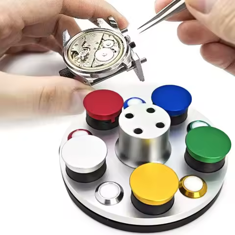 1 PC Watch Oiler Kit Alloy Five Holes Watch Oil Dishes Oil Cup Watch Repair Lubricants Oil Grease St