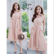 { THABI } MS DREES WILO / Wanita / KOREAN STYLE / KOREANWanita KOREAN DREES/ MIDI DRESS