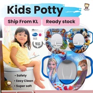 Promo sale Kids Frozen Spiderman Cushion Toilet Bowl Cover Potty Training Toilet Seat Cover Mangkuk Tandas Duduk Budak Tandas Budak