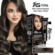 ❀ ❥ Ashley Shine Bio Natural Glossy Hair Color Cream Hair Dye Set 60mL Ash Blonde Black Brown Hair