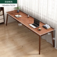 Modern Minimalist Computer Desk Home Office Rectangular Table 2 Person Study Desk Chair Combination