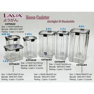 (NEW ARRIVAL) LAVA Mooca Canister Air Tight &amp; STACKABLE / Multipurpose Container / Balang Kuih Raya 1.4L, 2.9L, 3.5L