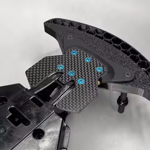 Carbon Fiber Skid Plate Lower Arm Guard Chassis Protector Upgrade for Tamiya TT02S TT02SR TT02SRX RC
