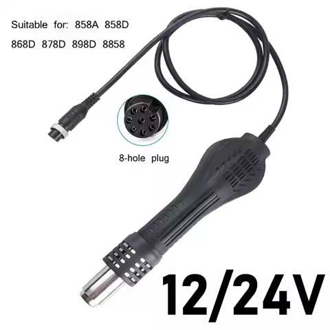 8-hole Hot Air Gun Handle For 858 8858d 878a 878d 878d+ Rework Welding Gun Special Hot Air Gun For W