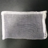 Kn Aquarium Fish Tank Pond Filter Media Zip Mesh Net Bag Zipper White