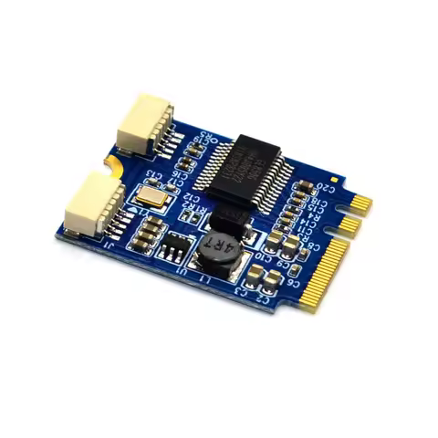 M.2 USB Riser Card Adapter M.2 to USB Riser Card Converter M.2 NGFF KEY A-E to Dual Port USB2.0 Expa