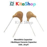 Monolithic Capacitor / Multilayer Ceramic Capacitor (200 , 20 pF)
