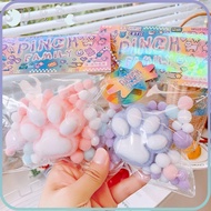SULIN Fidget Toy, Mochi Cat Foot Squeeze Toy,  Cat  Decompression Antistress Fidget Therapy Beads Gi