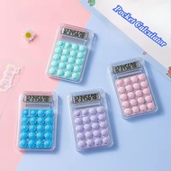 Mini Transparent Candy Color Calculator Portable Calculator Electronic Home Office Calculator School