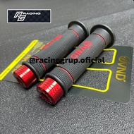 MERAH RACINGGRUP2 NEW GEN2 END BAR PACKAGE + VND AK-888 RED HANDGRIP CNC END BAR GEN2 2025