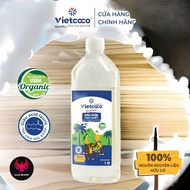 1 LÍT- Dầu dừa ép lạnh hữu cơ Vietcoco dưỡng da dưỡng tóc dưỡng mi mỹ phẩm