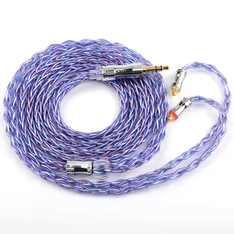 NICEHCK SpaceCloud Flagship Litz Coaxial Earbud Cable 6N Silver Plated OCC+7N OCC Mix Wire 3.5/2.5/4