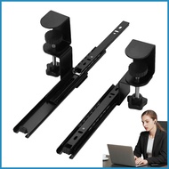 Keyboard Slider Under Desk Keyboard Tray Pull out Slider Track C-clamp Mount System Under Desk Keybo