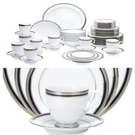 NORITAKE AUSTIN PLATINUM 50 Piece Dinner Set, Service for 8 (Set Pinggan Mangkuk Untuk 8 orang)