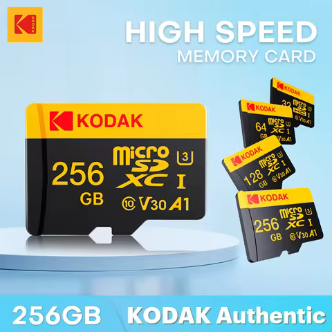 KODAK Micro SD 512GB 256GB Memory Card UP TO 100MB/s C10 U3 32GB 64GB 128GB TF Card 4K HD For USB Ca