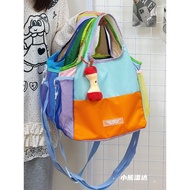 2026 New Style Dopamine Nylon Shoulder Bag Folding Mommy Bag Dopamine Waterproof Portable Messenger 