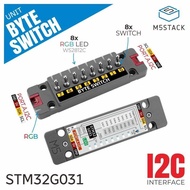 Limited-time discount M5Stack Official Byte Switch Unit w/ 8x Switches(STM32G031)
