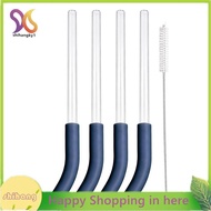 For  BlendBOSS 26oz Travel Tumbler Replacement Glass Straw Smoothie Straws with Cleaning Brush