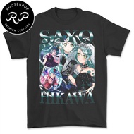 Sayo Hikawa Bang Dream Roselia Anime T-Shirt Anime T-Shirt Anime T-Shirt Standard Distro