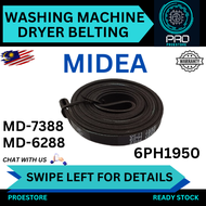 MIDEA Belting Dryer MD-7388 / MD-6288 Dryer Belting / Dryer Belt Washing Machine Belting Rubber 6PH1