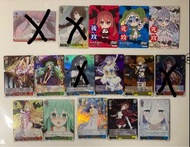 Weiss WS 約會大作戰3 狂三PR, SR, RR,R 全走