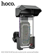 Hoco H31 Wild Wolf Motorcycle and Bicycle Phone Holder, Sun and Rain Cover (Black)