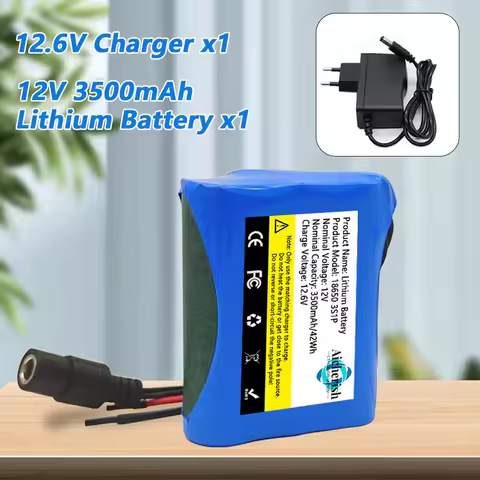 12V 3500mAh 100% New 3S1P Protection Plate12V Battery Pack 18650 Lithium ion DC 12.6V Super Recharge