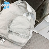 COSE Mini Handbag Nylon Mini Backpack Solid Color Sling Bag Pendant Elegant Korean Style Small Walle