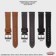 Fossil Leather Watch Strap 14mm 18mm 20mm 22mm 24mm