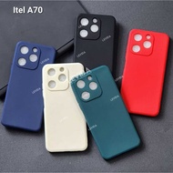 Softcas Itel A70 Square Edge soft Case Macaron Square Edge Itel A70/