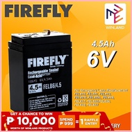 ◧ ◫ Firefly Rechargeable Sealed Lead Acid Battery 4.5Ah/6V Felb6/4.5 *Winland*