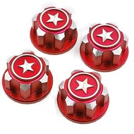 4pcs RC Car Aluminum 17mm Hex Wheel Nuts Dustproof Anti-Skid Non-slip for 1/8 Traxxas X-Maxx Summit