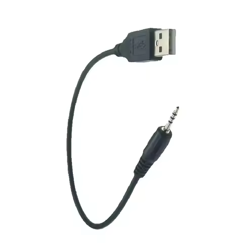 20cm 2.5mm Male Jack Plug to USB 2.0 a Male Aux Audio Data Cord for Car MP3 Support Spy Watch Blueto