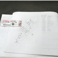 YAMAHA Y125/ RXZ EXHAUST COVER SCREW 1PC/100% HLY ORIGINAL  98907-06008 (BLACK)/ 98980-06008 (CHROME