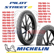 TAYAR MICHELIN PILOT STREET 2 17 inch 14 inch 13 inch MEDIUM COMPOUND ALL SIZE READY STOCK